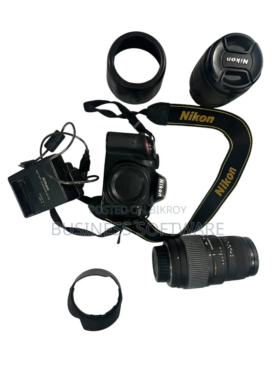 Nikon D3200 with 2 Lens