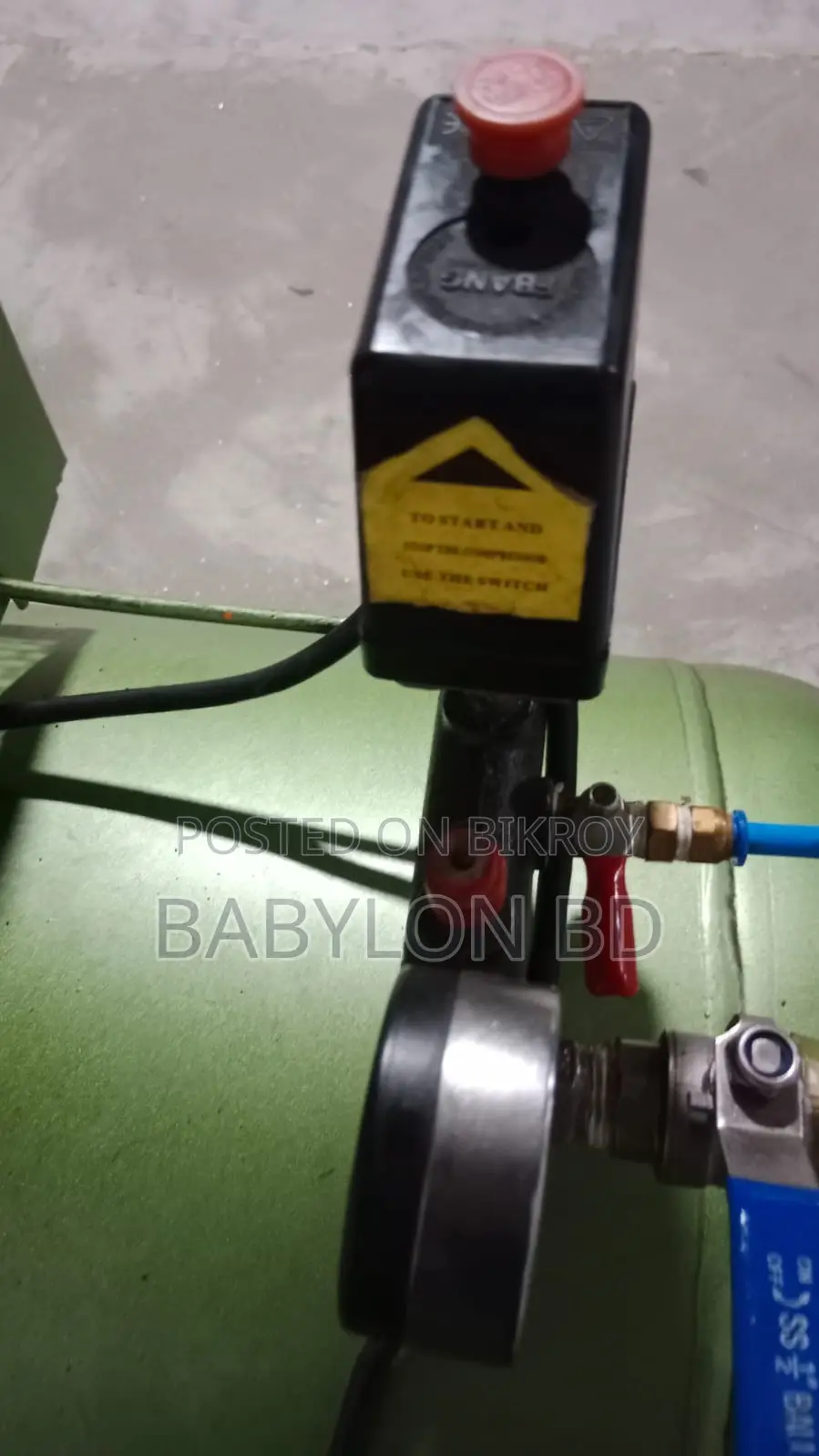 Running Compressor Lida 200 Liter Selling for Upgrade
