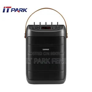 Edifier PK305 পোর্টেবল ব্লুটুথ গ্রে স্পিকার সাথে ওয়্যারলেস মাইক্রোফোন