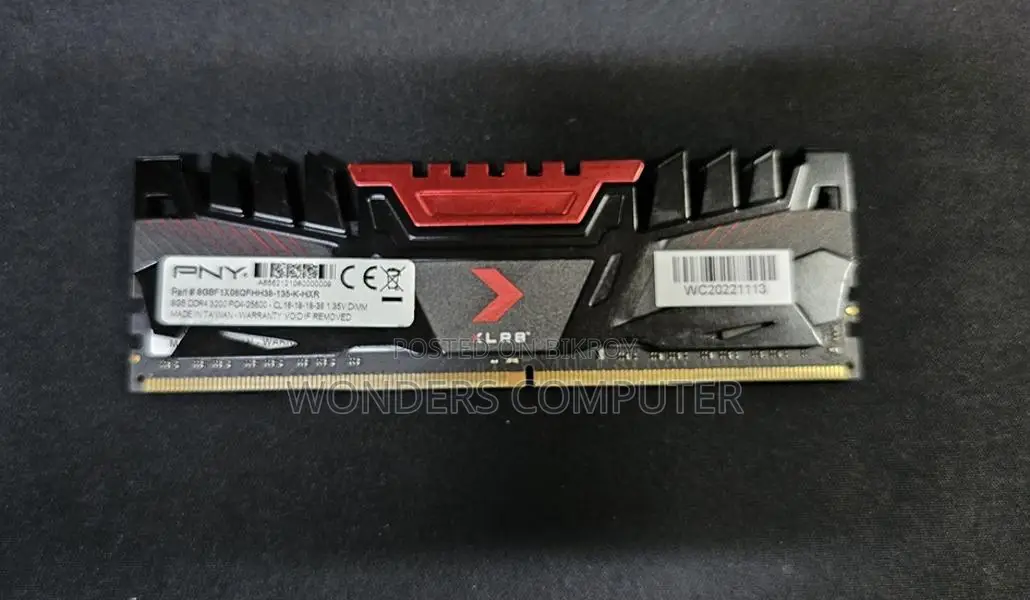 8GB PNY XLR8 DDR4 3200MHz Desktop Gaming RAM Lifetime Warranty