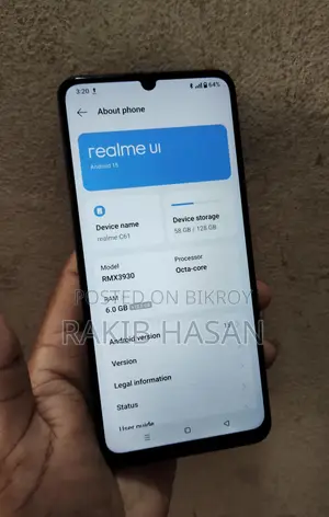 Realme C61 6gb 128gb (Used)