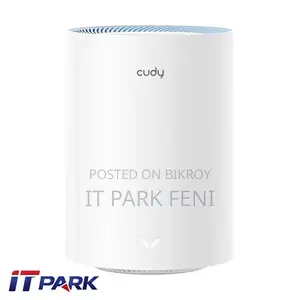 Cudy M1200 AC1200 Mbps ইথারনেট ডুয়াল-ব্যান্ড মেশ ওয়াই-ফাই ৫ সিস্টেম (১-প্যাক)