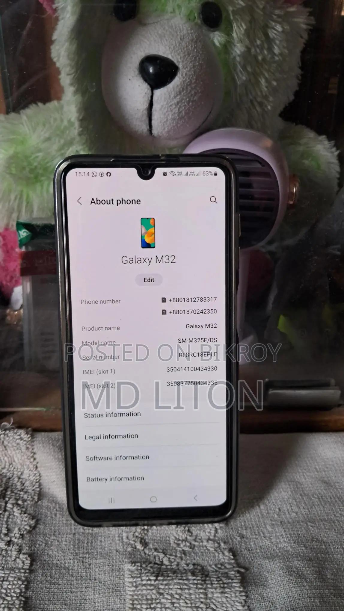 Samsung Galaxy M32 . (Used)