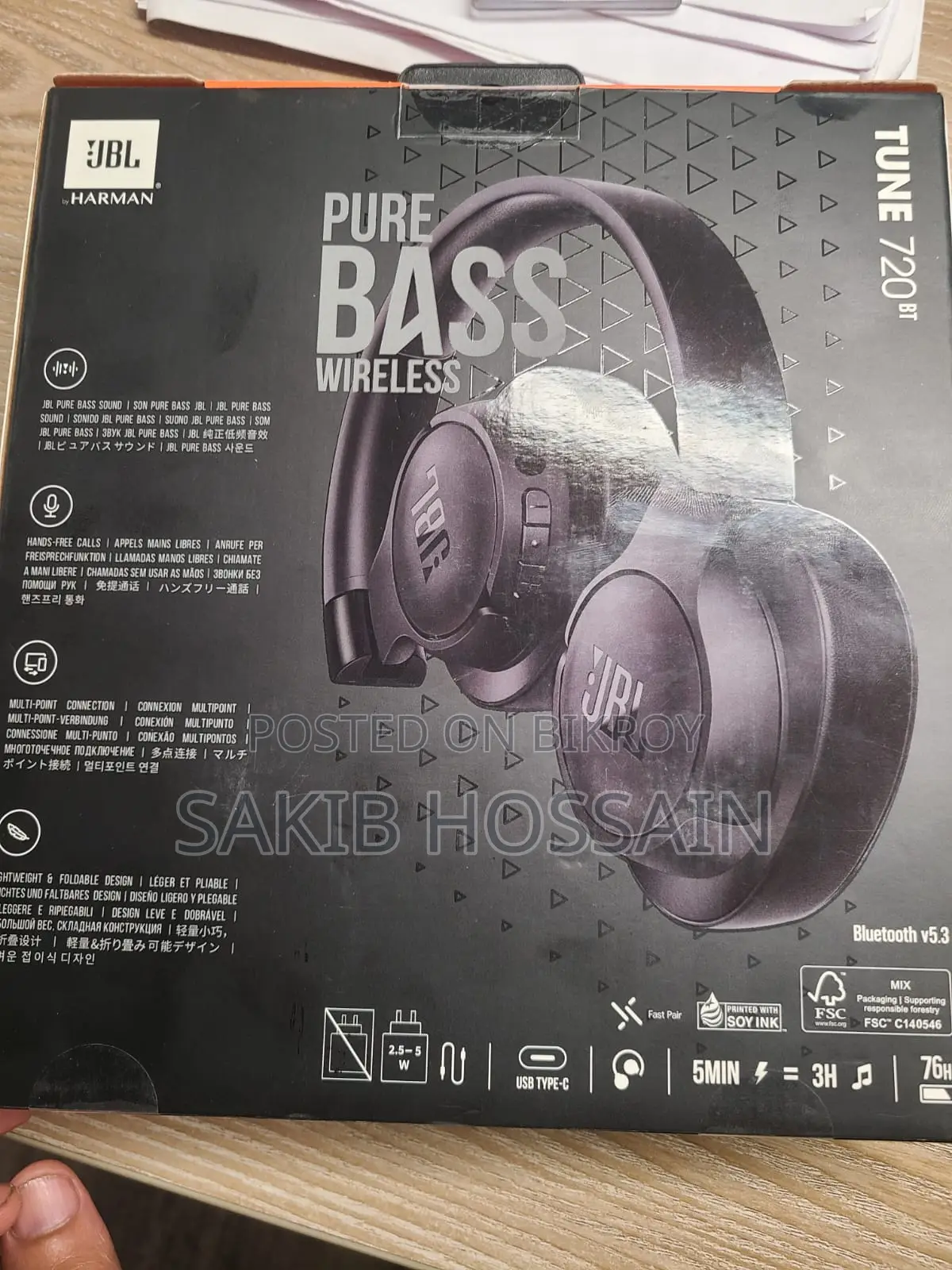 JBL Tune 720BT (New Intact)