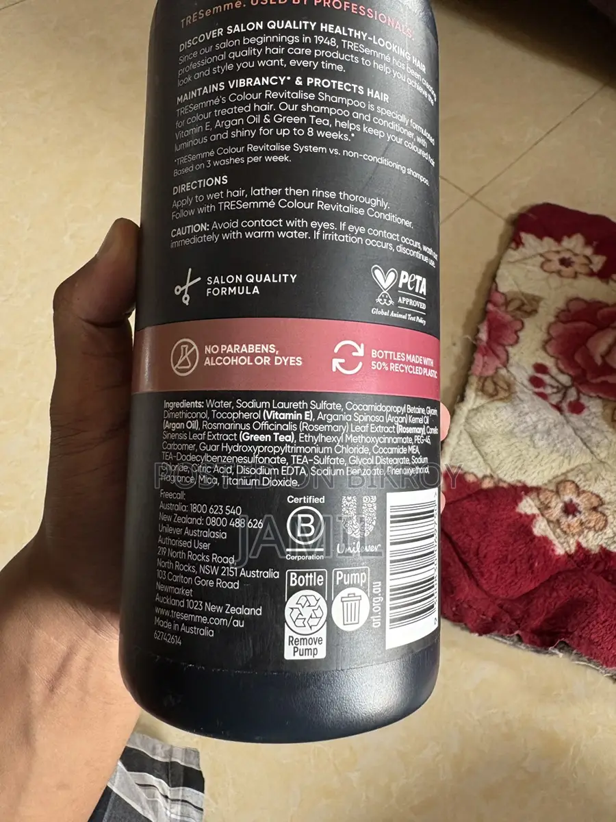 Tresemme Shampoo Imported from Australia