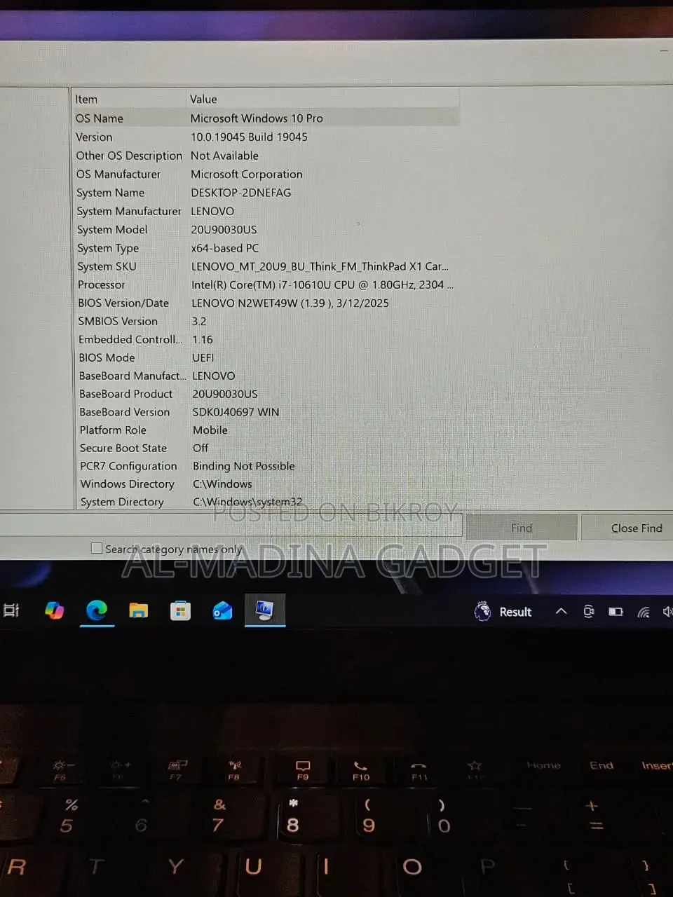 Lenovo ThinkPad X1 Carbon Core i7 10th Gen 16GB RAM 512GB SSD 14" Touch