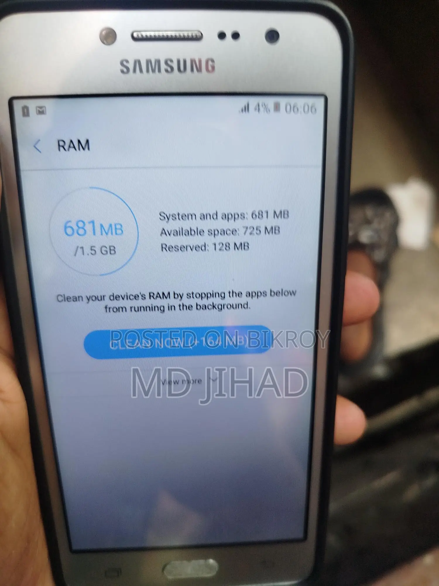 Samsung Galaxy Grand Prime plus (Used)