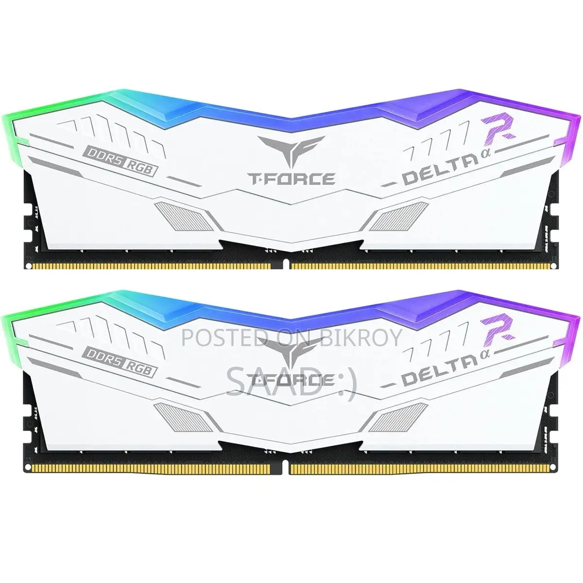 Team T-force Delta Rgb 2x24gb 8000mhz Ddr5 গেমিং র‍্যাম হোয়াইট