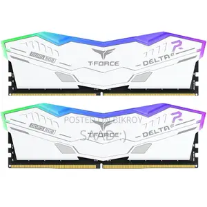 Team T-force Delta Rgb 2x24gb 8000mhz Ddr5 গেমিং র‍্যাম হোয়াইট