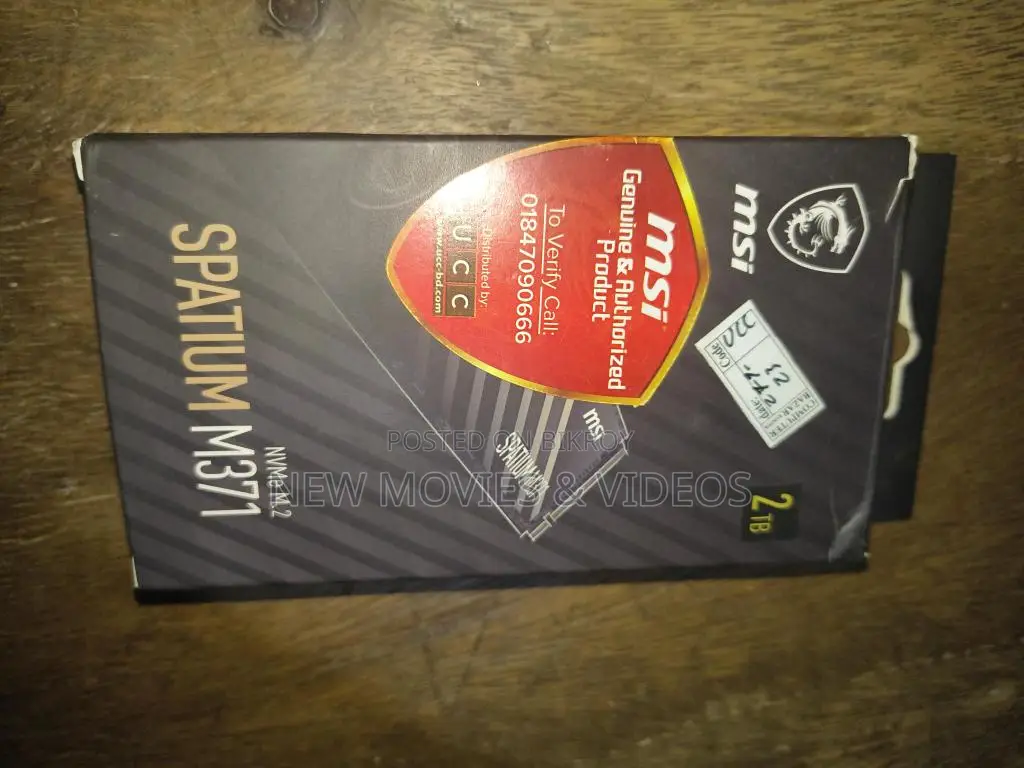 Msi Spatium M371 2tb Nvme M.2 Ssd