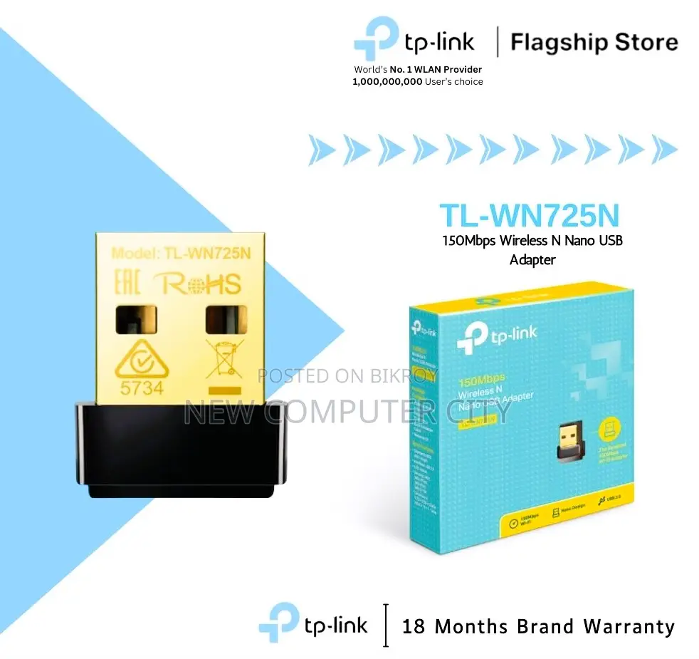 TP-Link TL-WN725N 150Mbps Wireless N Nano USB LAN Card