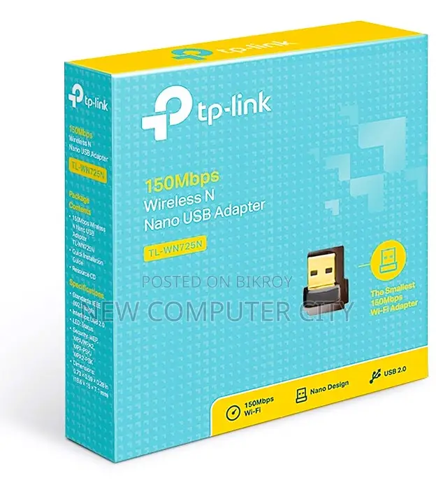 TP-Link TL-WN725N 150Mbps Wireless N Nano USB LAN Card