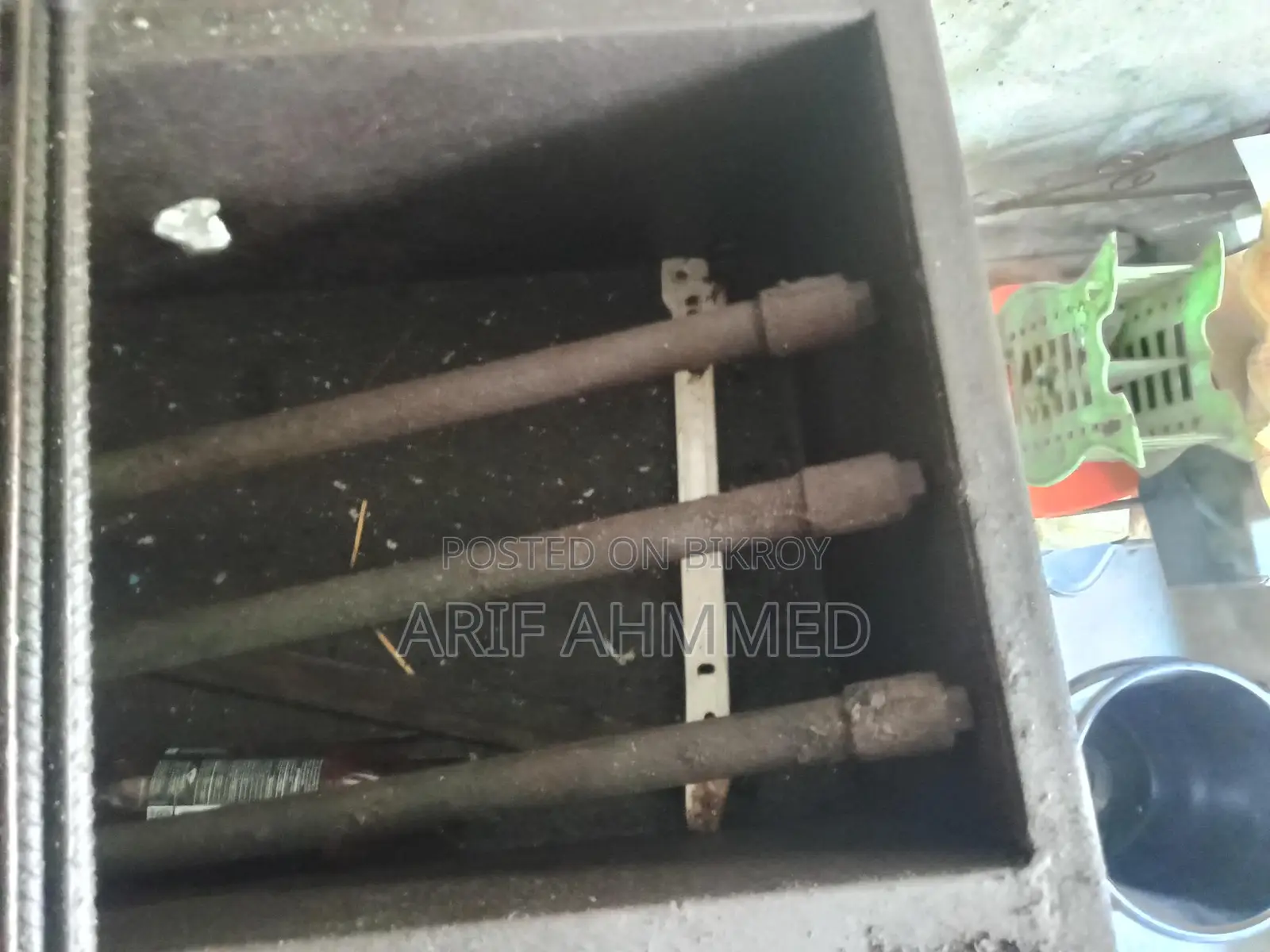 Charcoal and Gas Barbecue Setup
