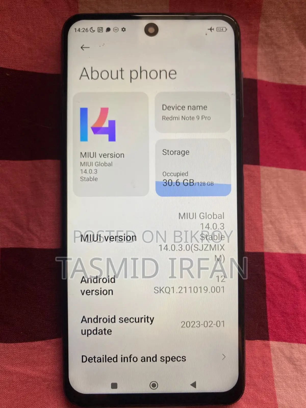 Xiaomi Redmi Note 9 Pro (Used)