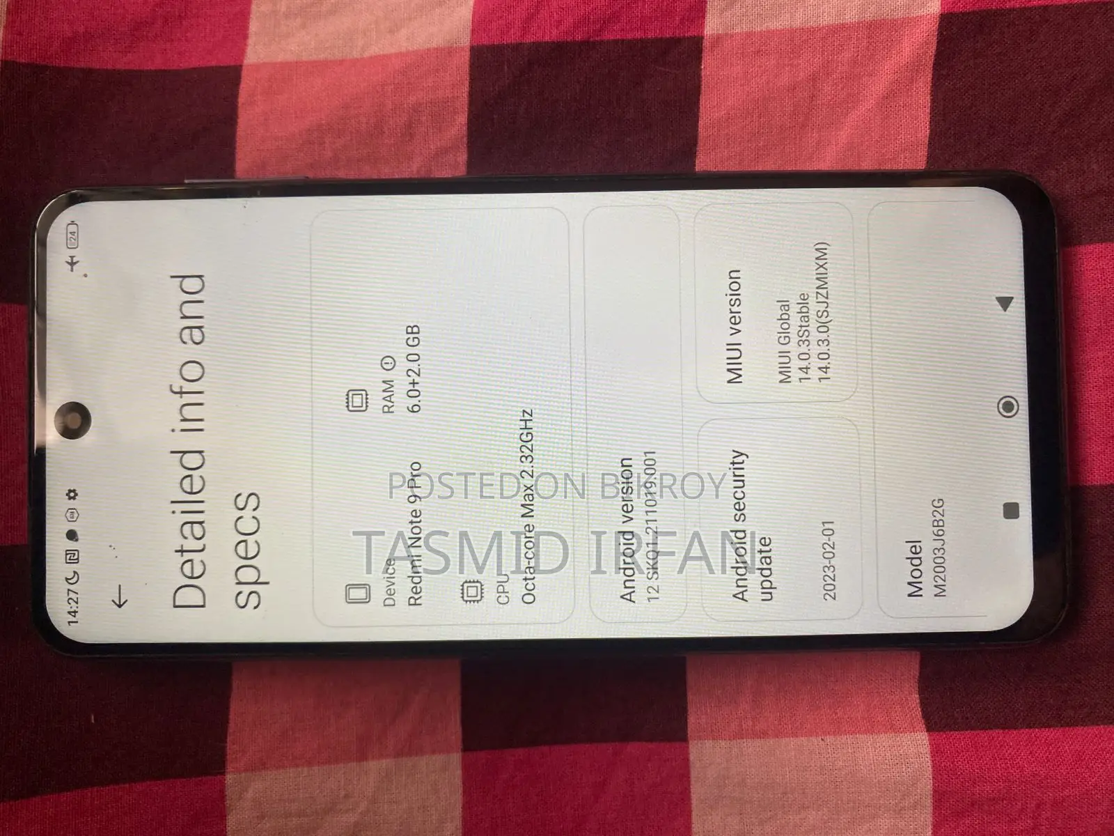 Xiaomi Redmi Note 9 Pro (Used)