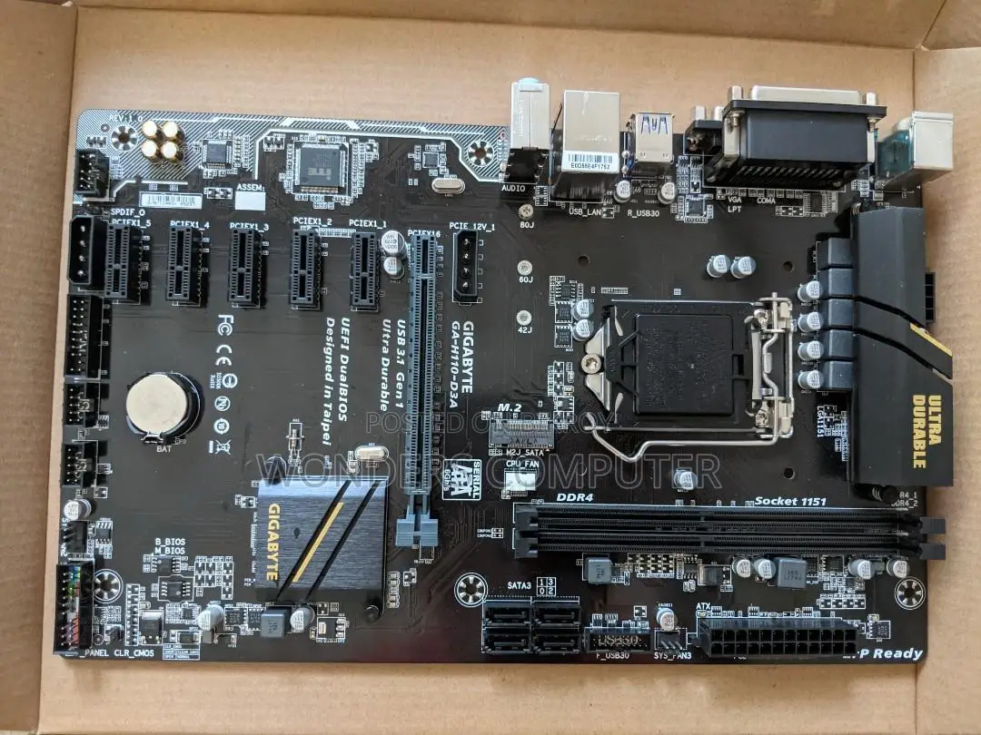 GIGABYTE GA-H110-D3A SATA 6Gb/s 1 Year Warranty With m.2 Slot