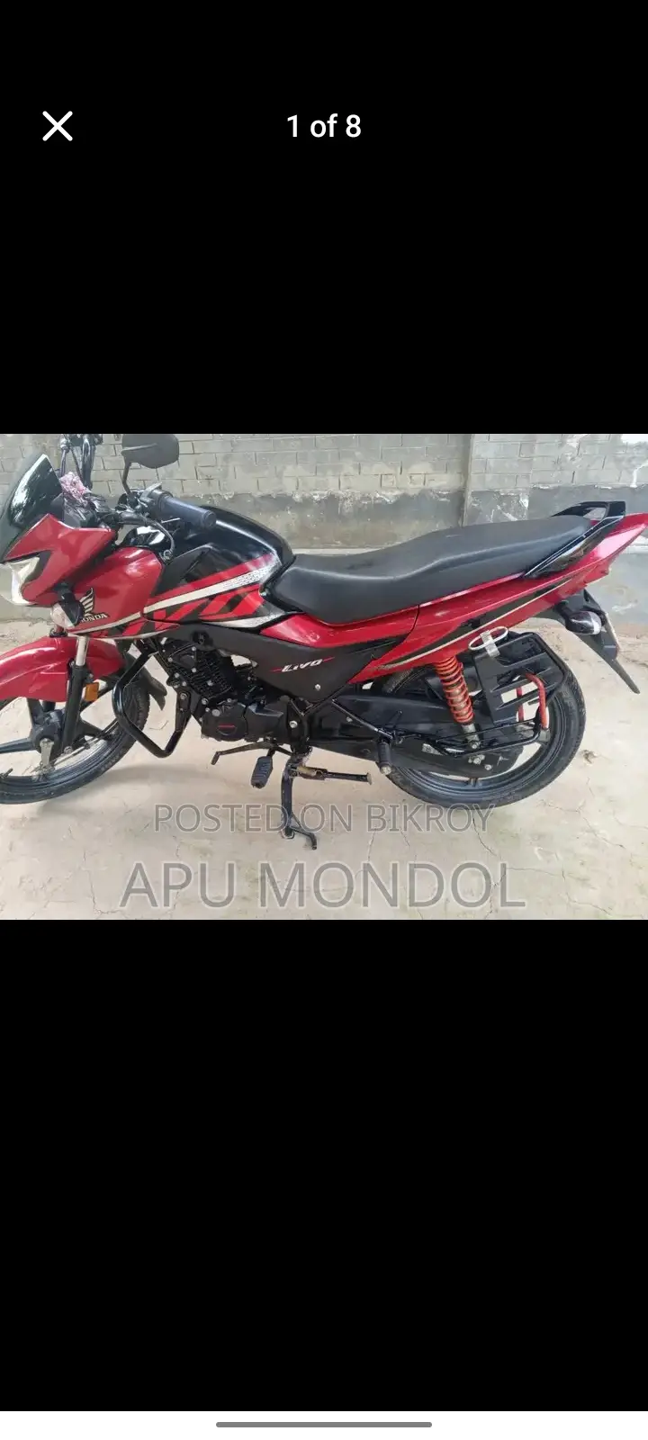 Honda Livo 110 Drum Black/Red 2022