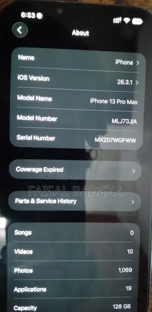 Apple iPhone 13 Pro Max . (Used)