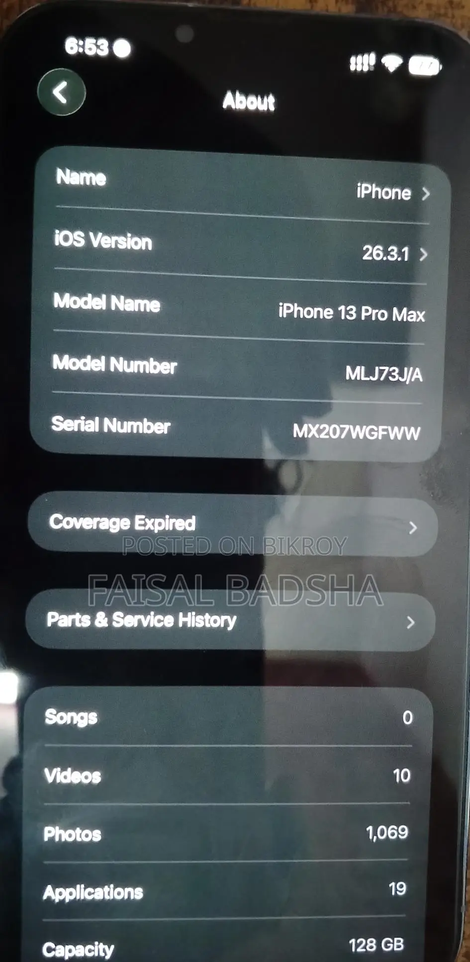 Apple iPhone 13 Pro Max . (Used)