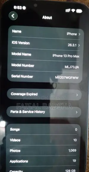 Apple iPhone 13 Pro Max . (Used)