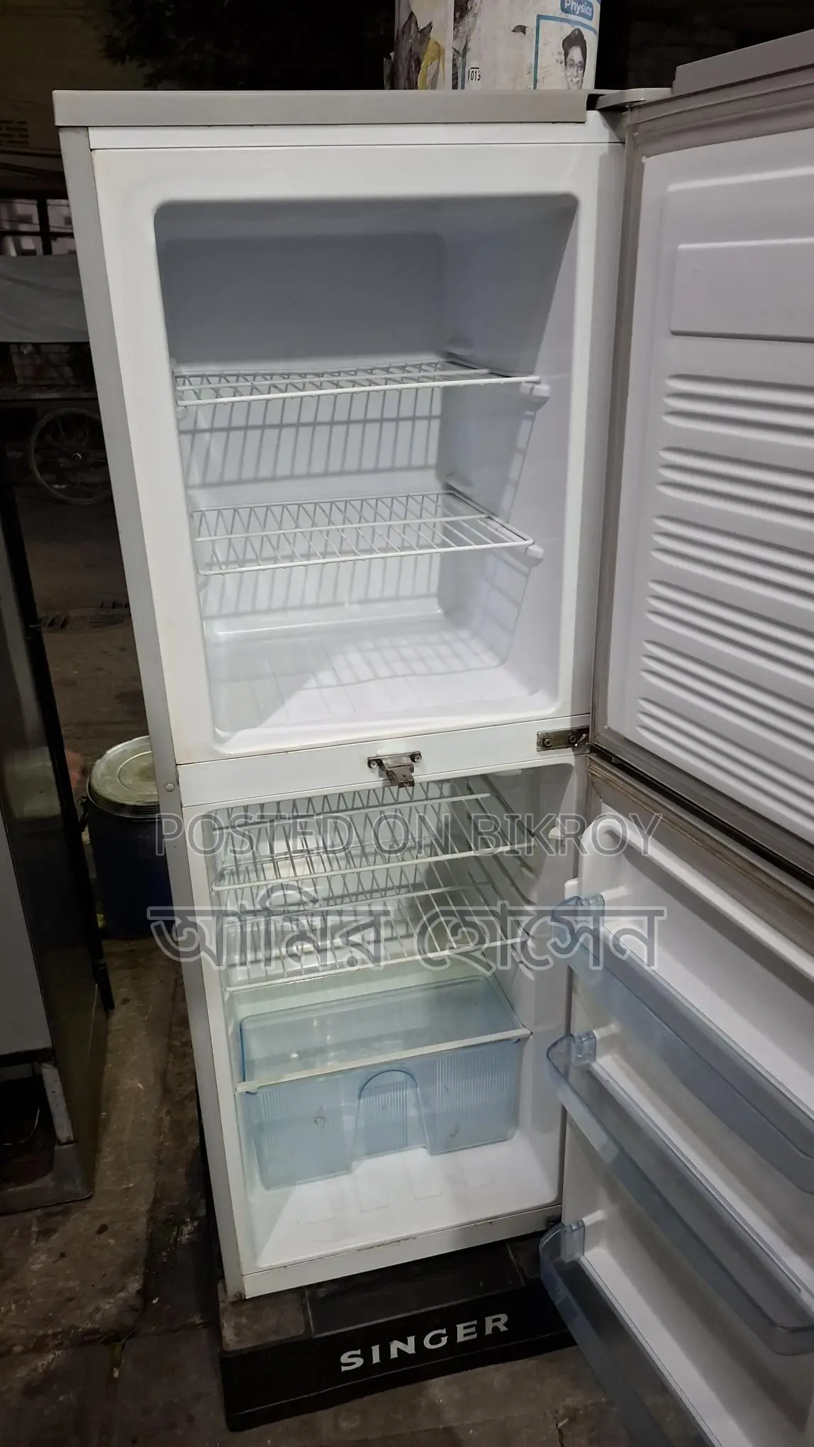 Singer fridge for sale with one year warranty.