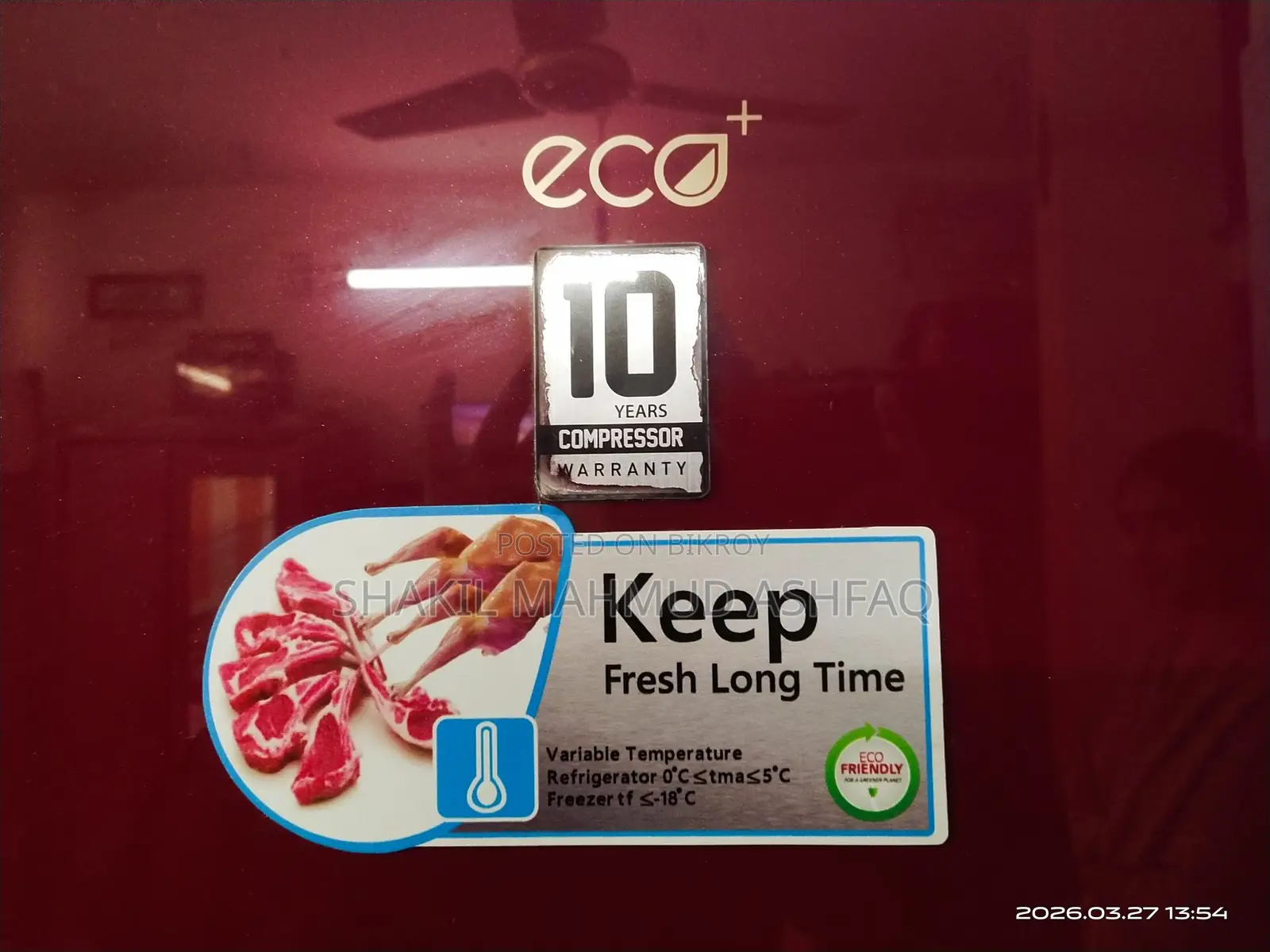 Lg Eco+ 240 Litr. 12 Cft Fully Running Fridge. Everything is new.