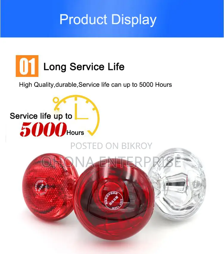 Infrared bulb and holder