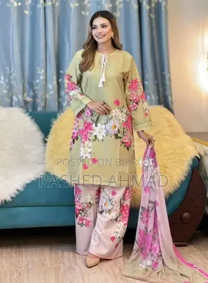 Pakistani Skin Print Three-Piece Set