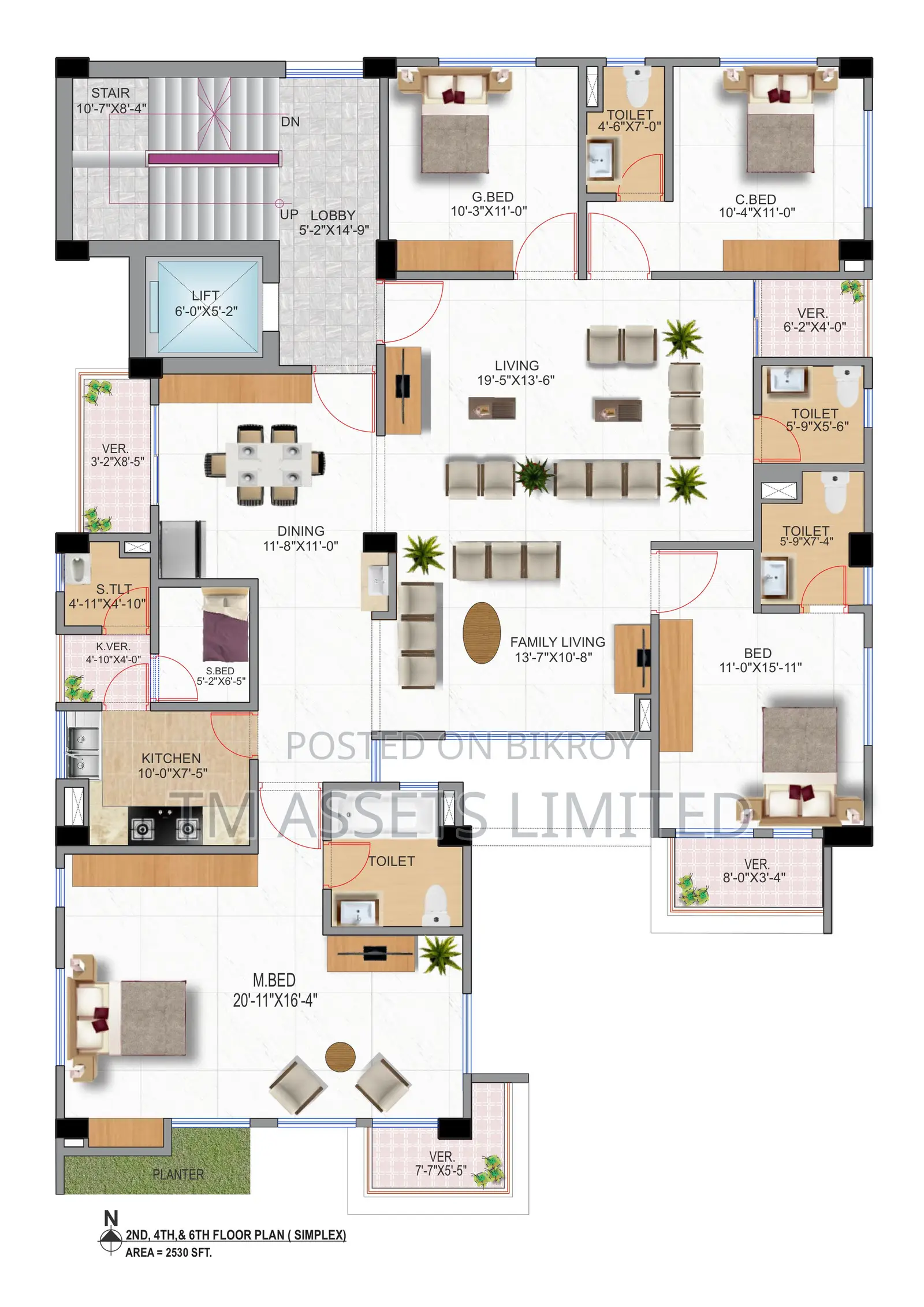 South Facing Premium Apartment for Sale in Bashundhara