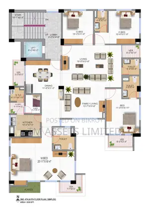 South Facing Premium Apartment for Sale in Bashundhara