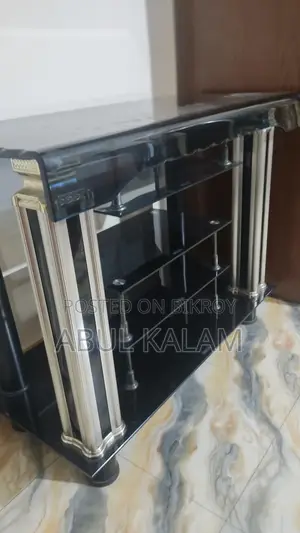 Tempered Glass Tv Trolley
