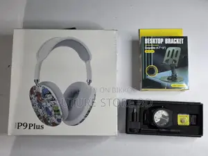 ৩টি কম্বো অফার p9 Plus Headphone + Arabic Aura Watch Metal Phone Stand