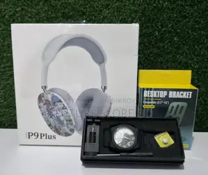 ৩টি কম্বো অফার p9 Plus Headphone + Arabic Aura Watch Metal Phone Stand