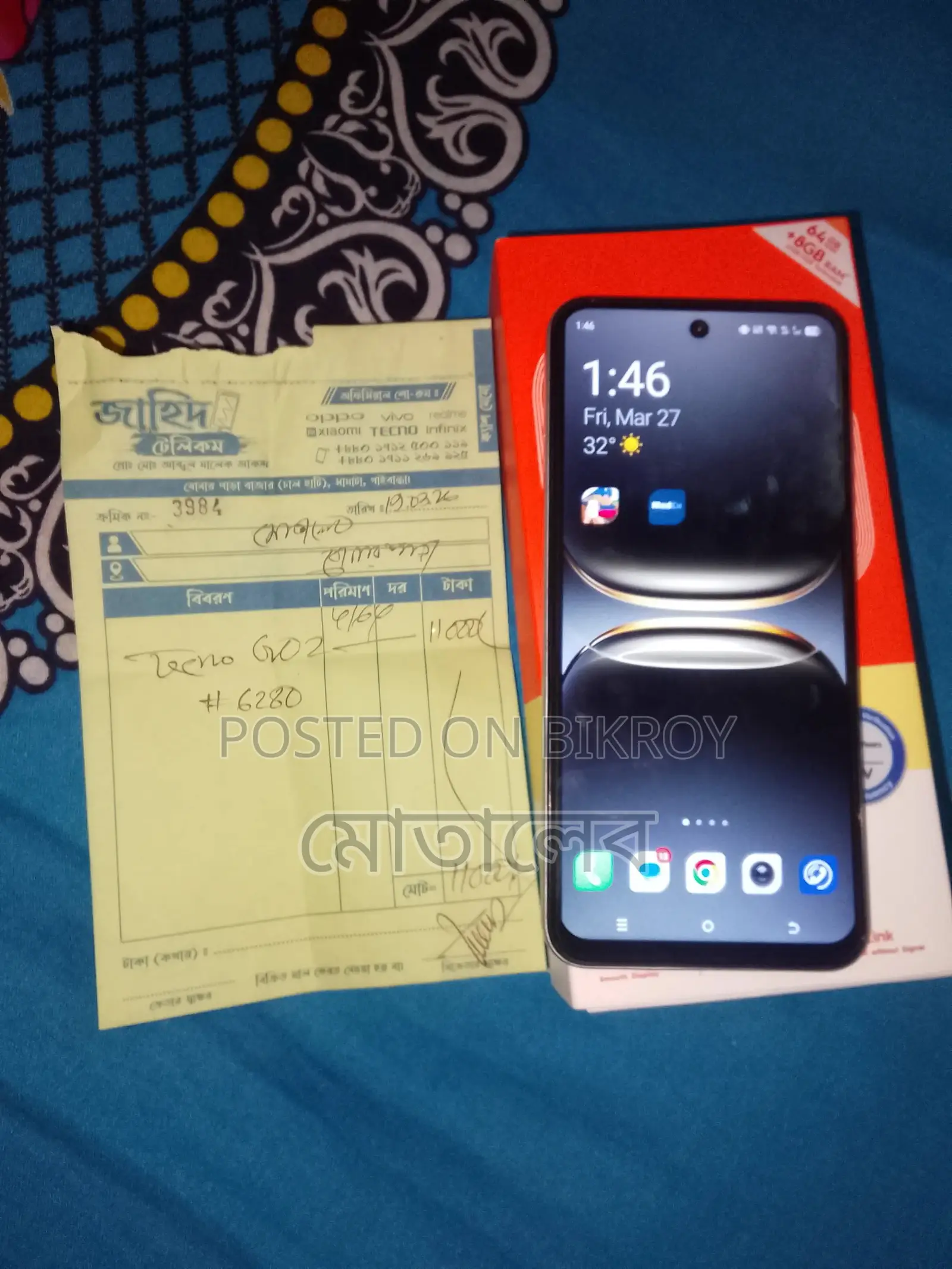 Tecno Spark GO 2 New Phone sell (Used)
