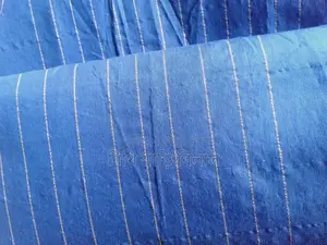 Blue Cotton Fabric Saree