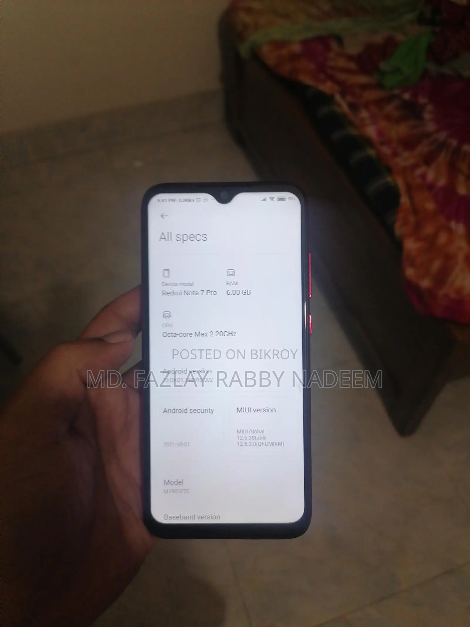 Xiaomi Redmi Note 7 Pro . (Used)