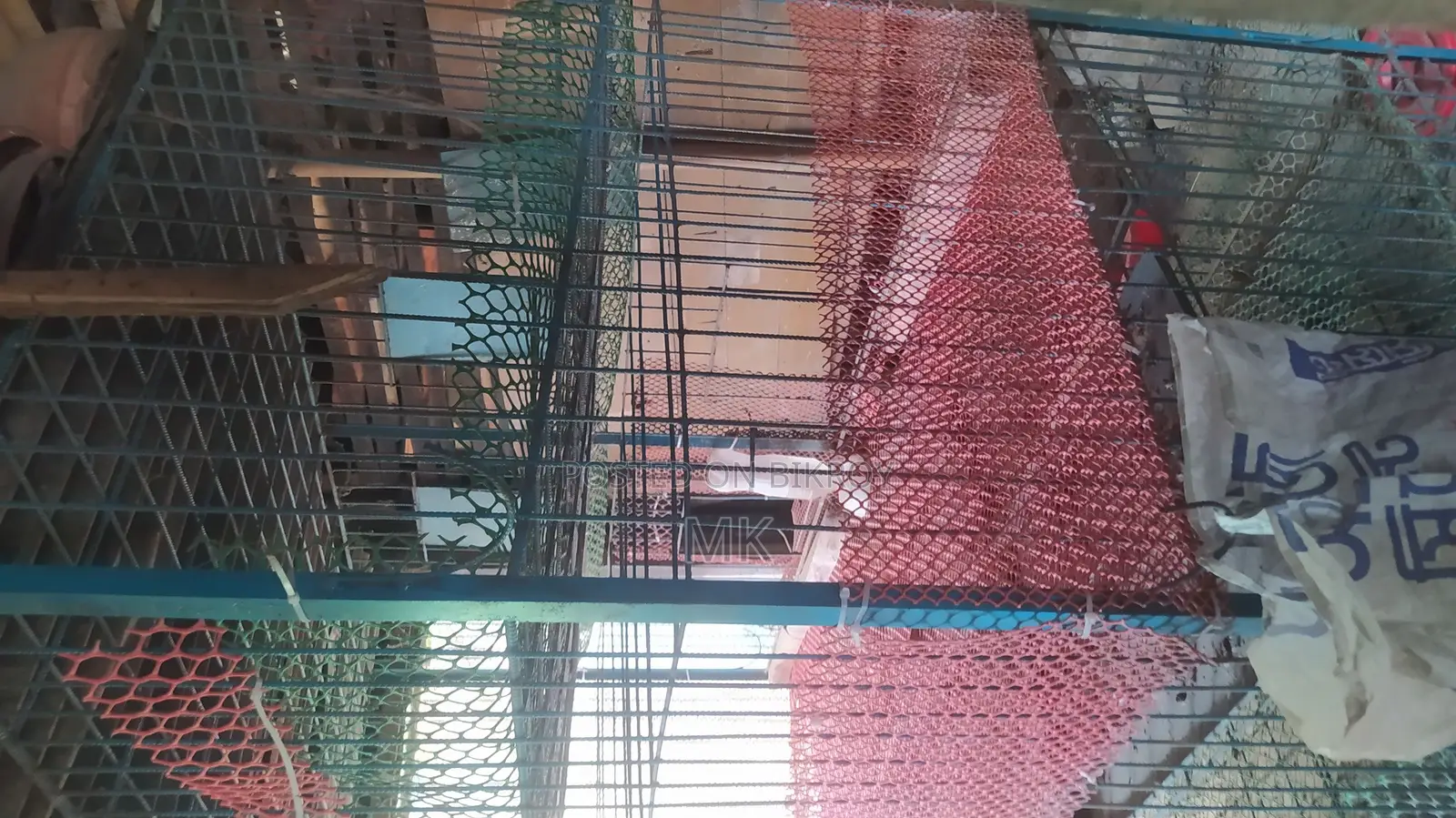 Quail and chicken cages for sale.