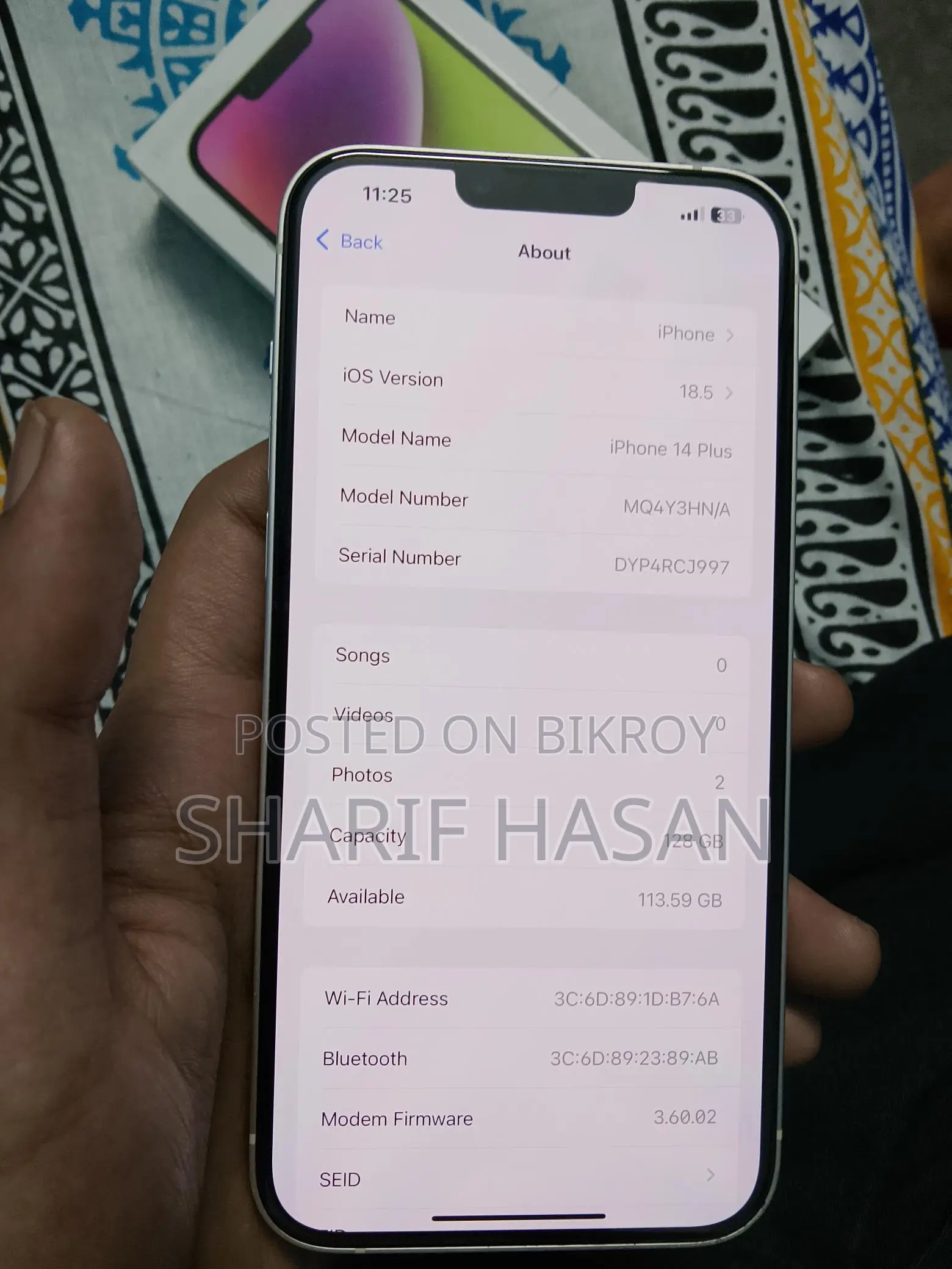 Apple iPhone 14 Plus 128 GB White