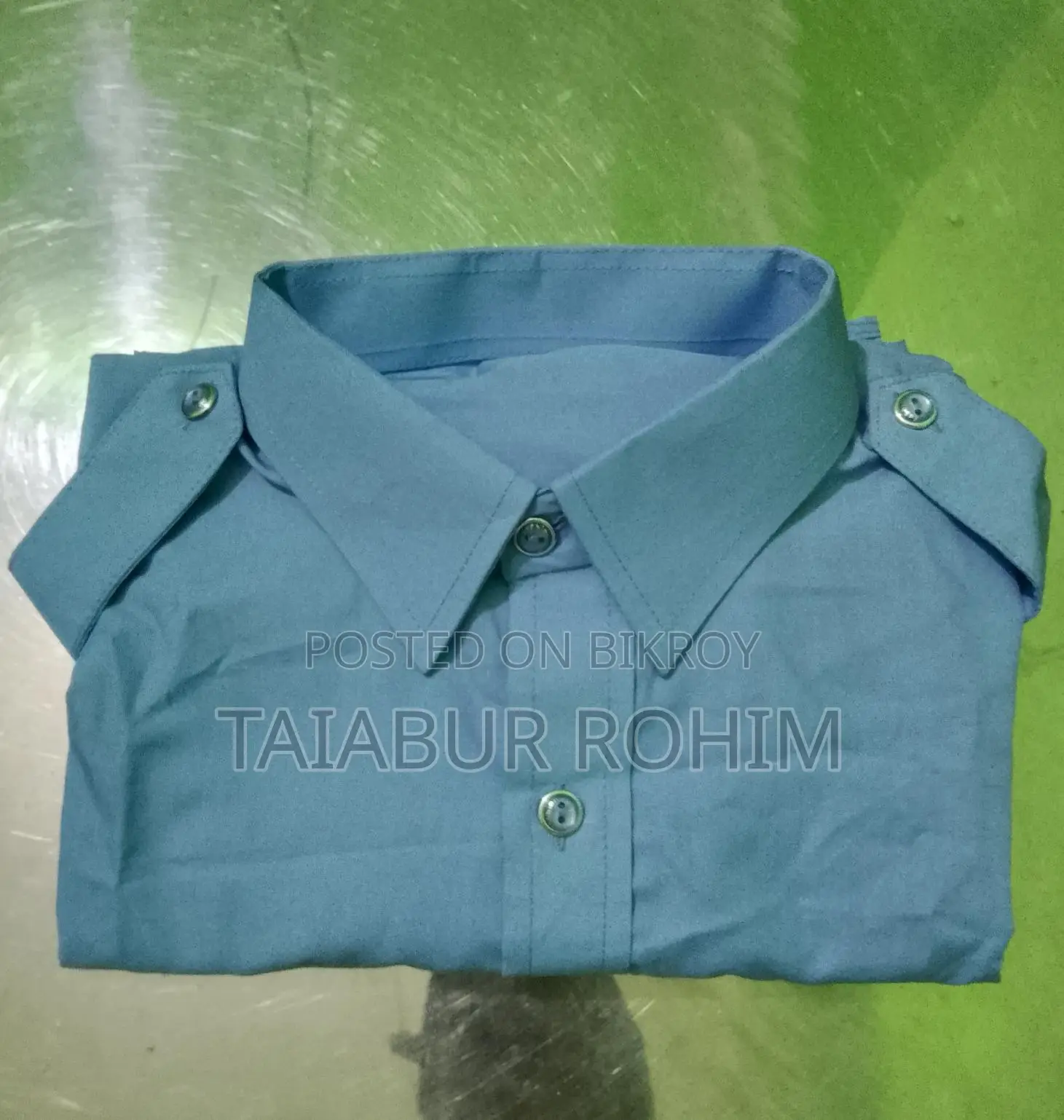 আকাশী রঙের ফুল শার্ট