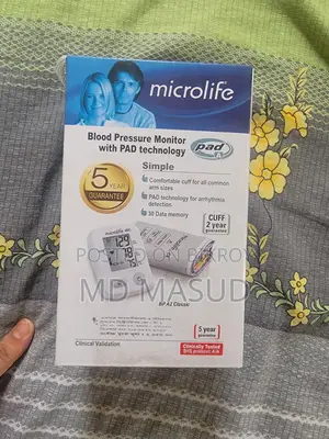 Blood Pressure Monitor With Pad Technology A