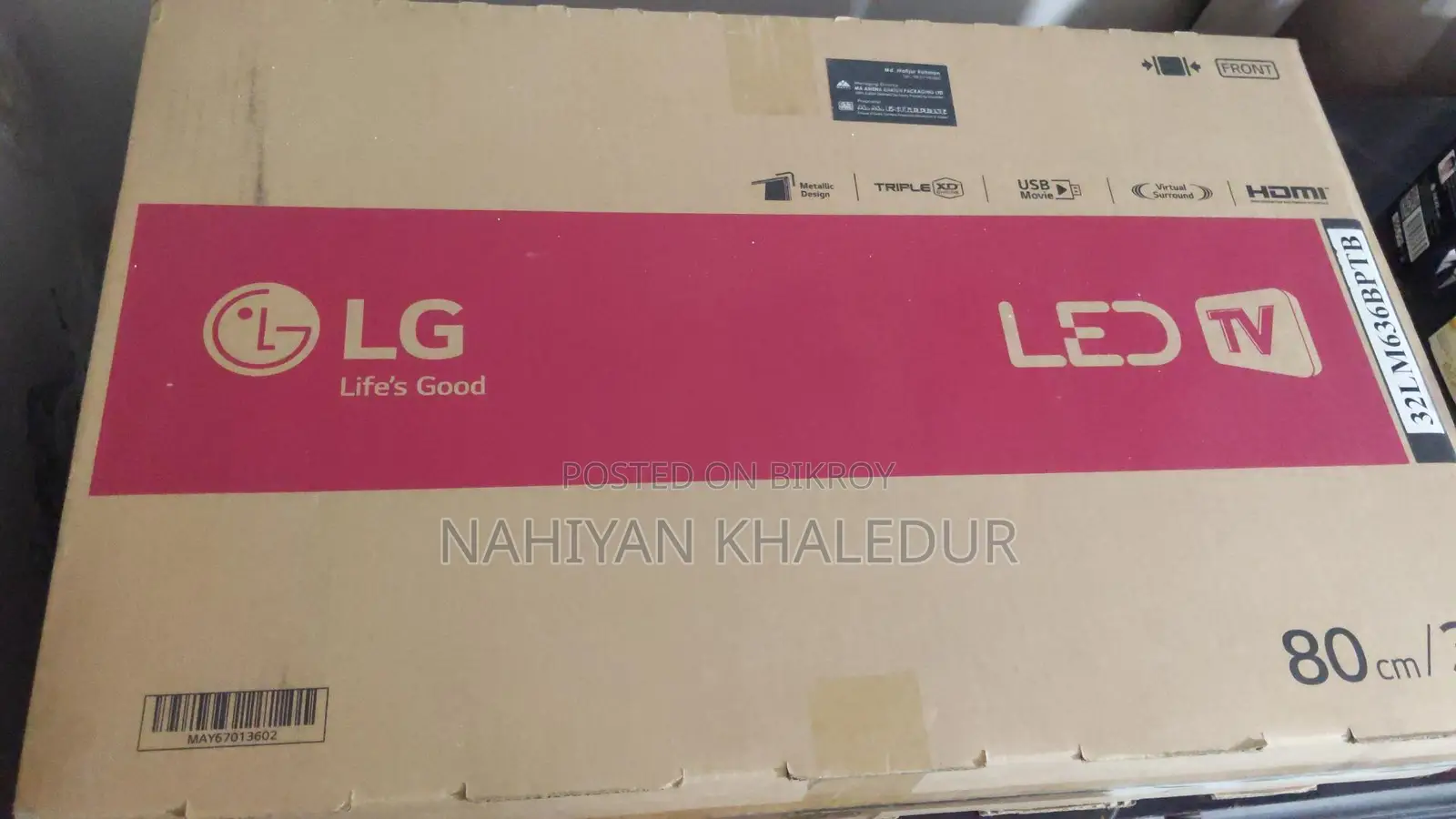 Urgent Sell LG LED 32" inch television