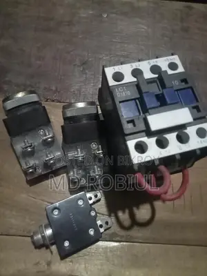 Magnetic contact push switch 2 pieces, one overload