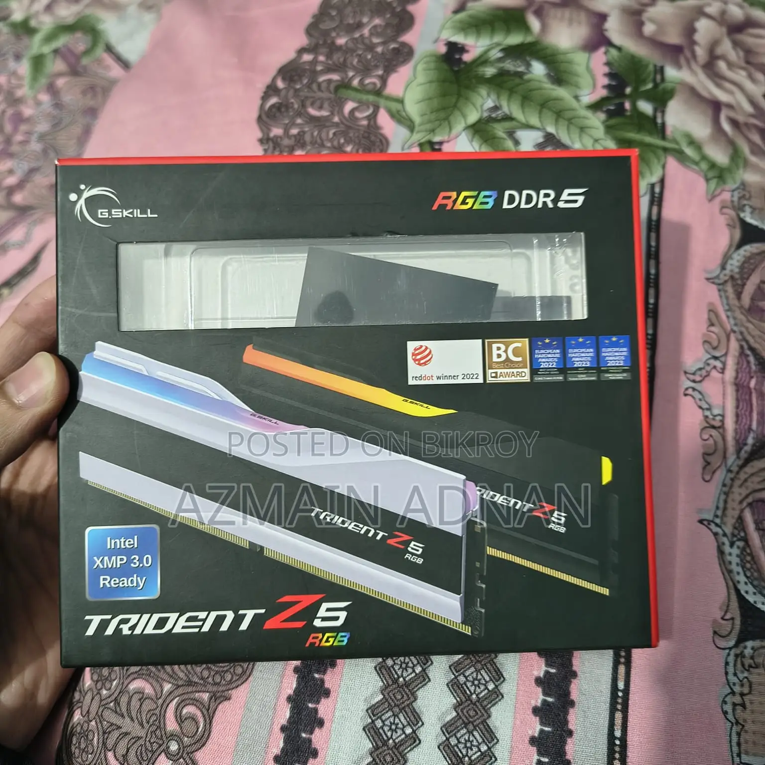 G.skill Trident Z5 Rgb 16gb Ddr5 6000mhz Cl32 Desktop Ram Silver