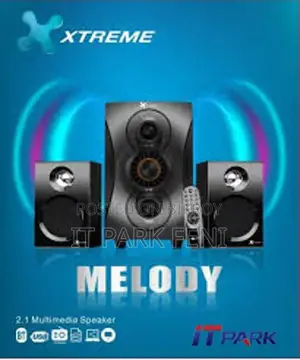 Xtreme Melody 2.1 Black Bluetooth Multimedia Speaker with Remote