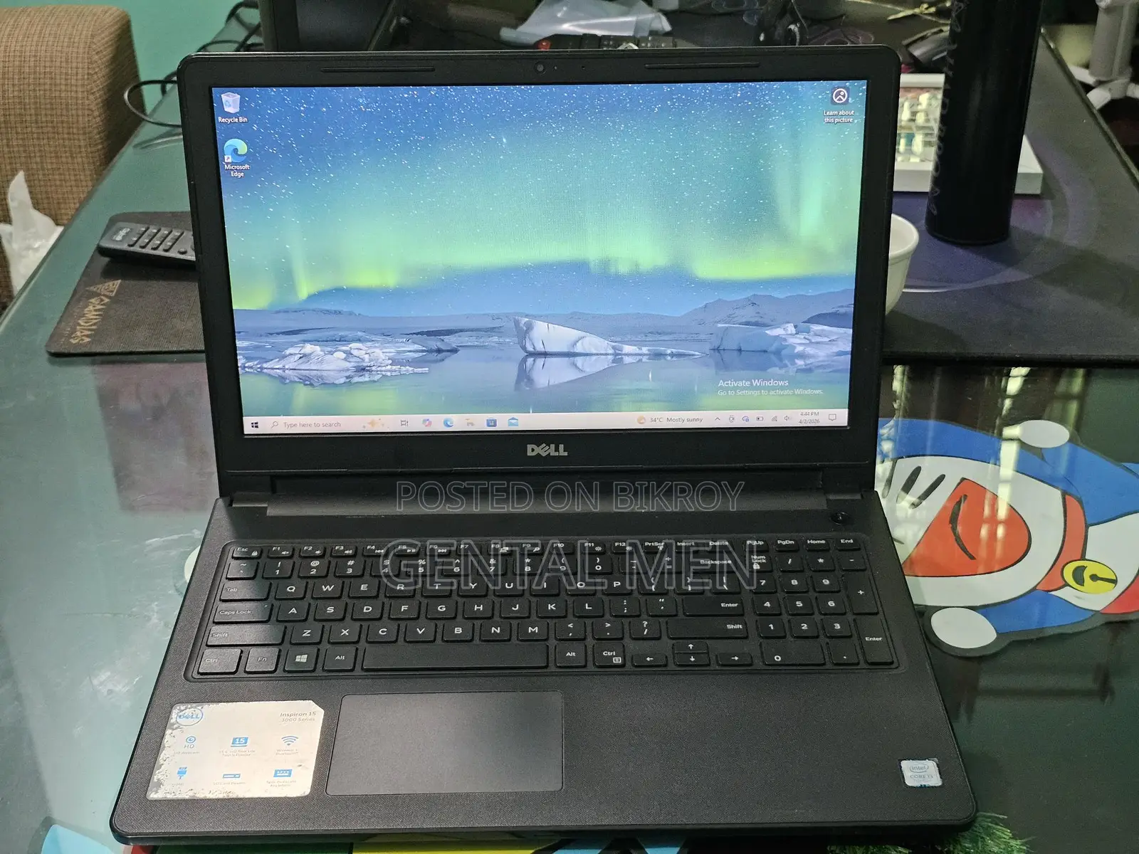 Dell Inspiron Touch Laptop i3 7th Gen