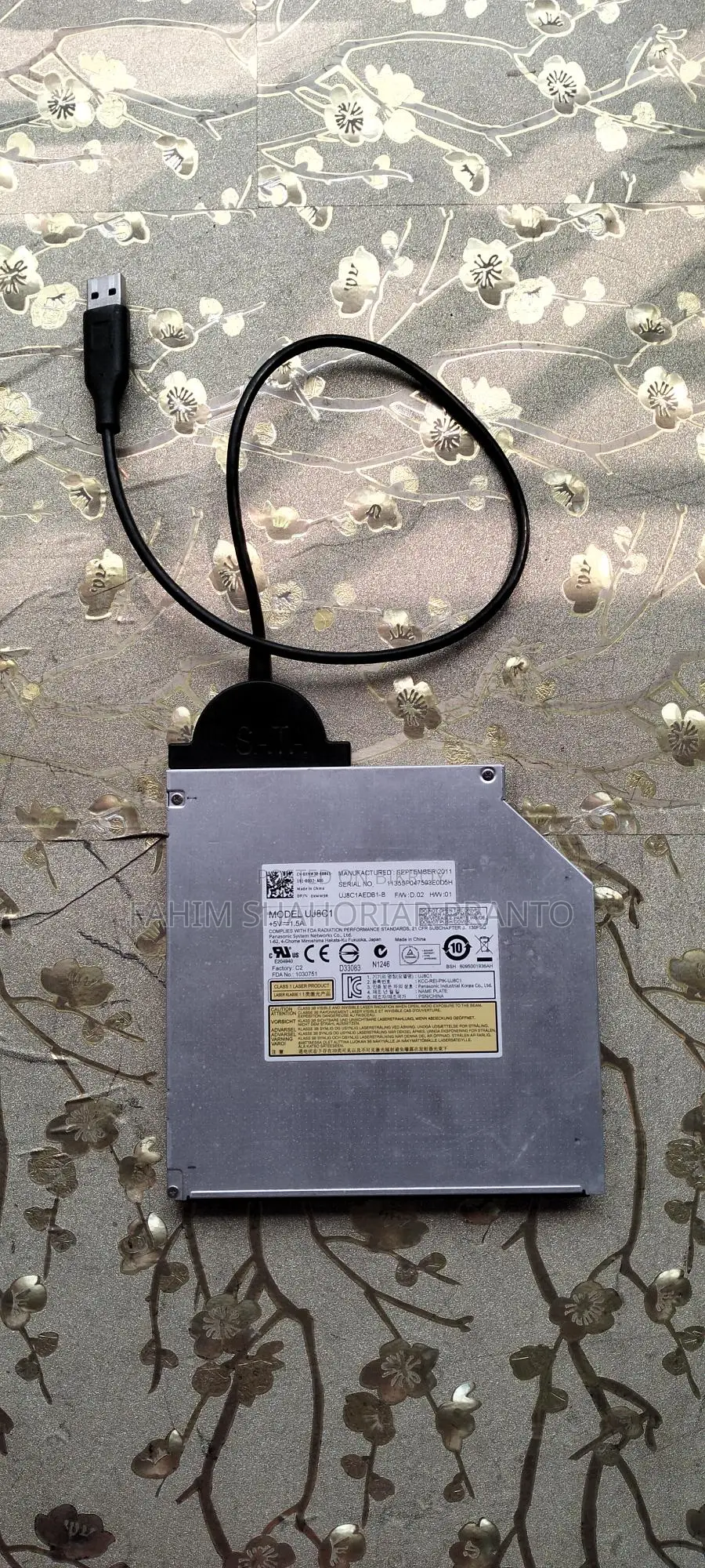 External DVD Player and Hard Disk Cable