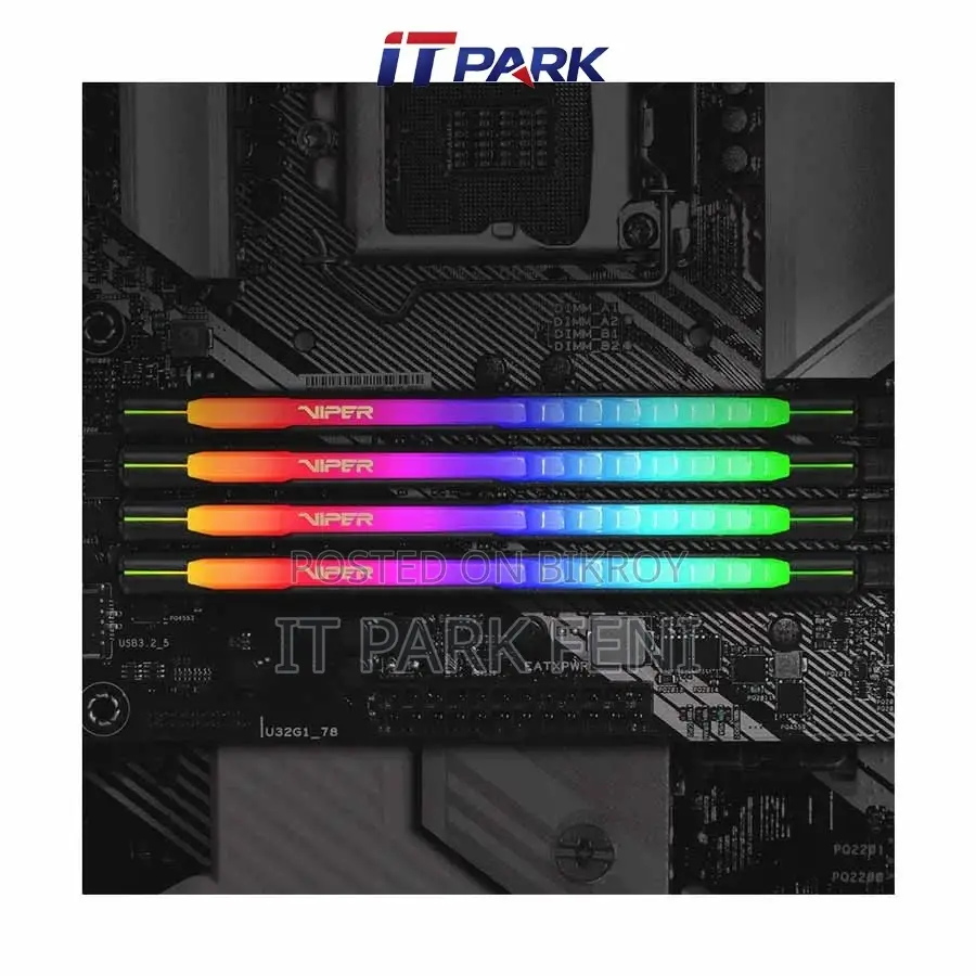 Patriot Viper Steel RGB 16GB DDR4 3200MHz Desktop RAM with Heatsink