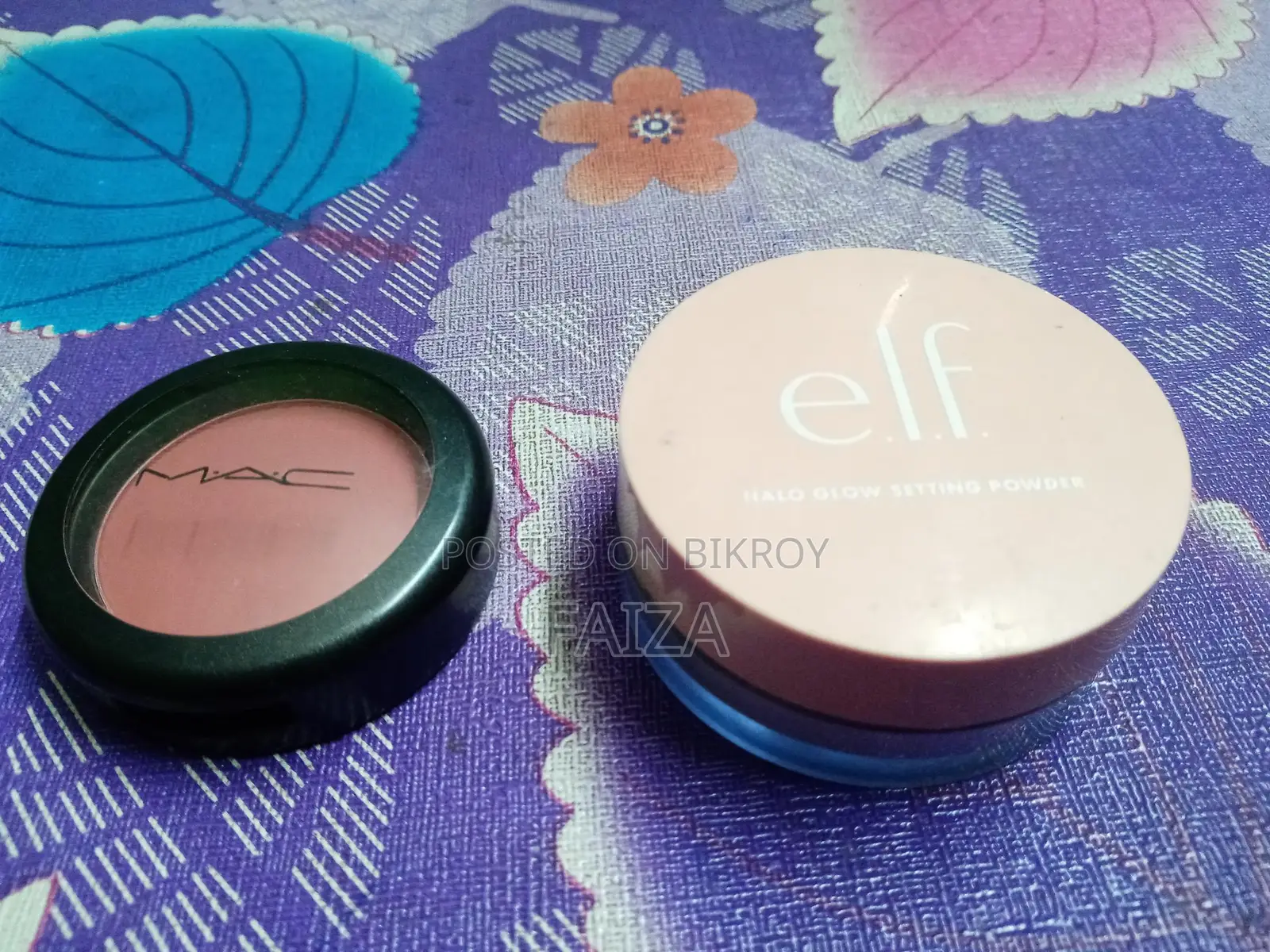 ব্লাশ (MAC ব্র্যান্ড) /// সেটিং পাউডার (e.l.f. ব্র্যান্ড)
