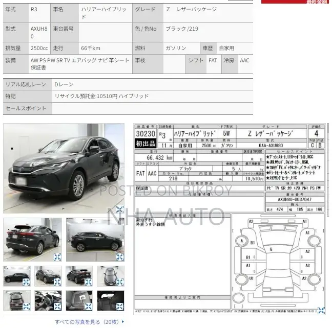 Toyota Harrier Z Leather 2021
