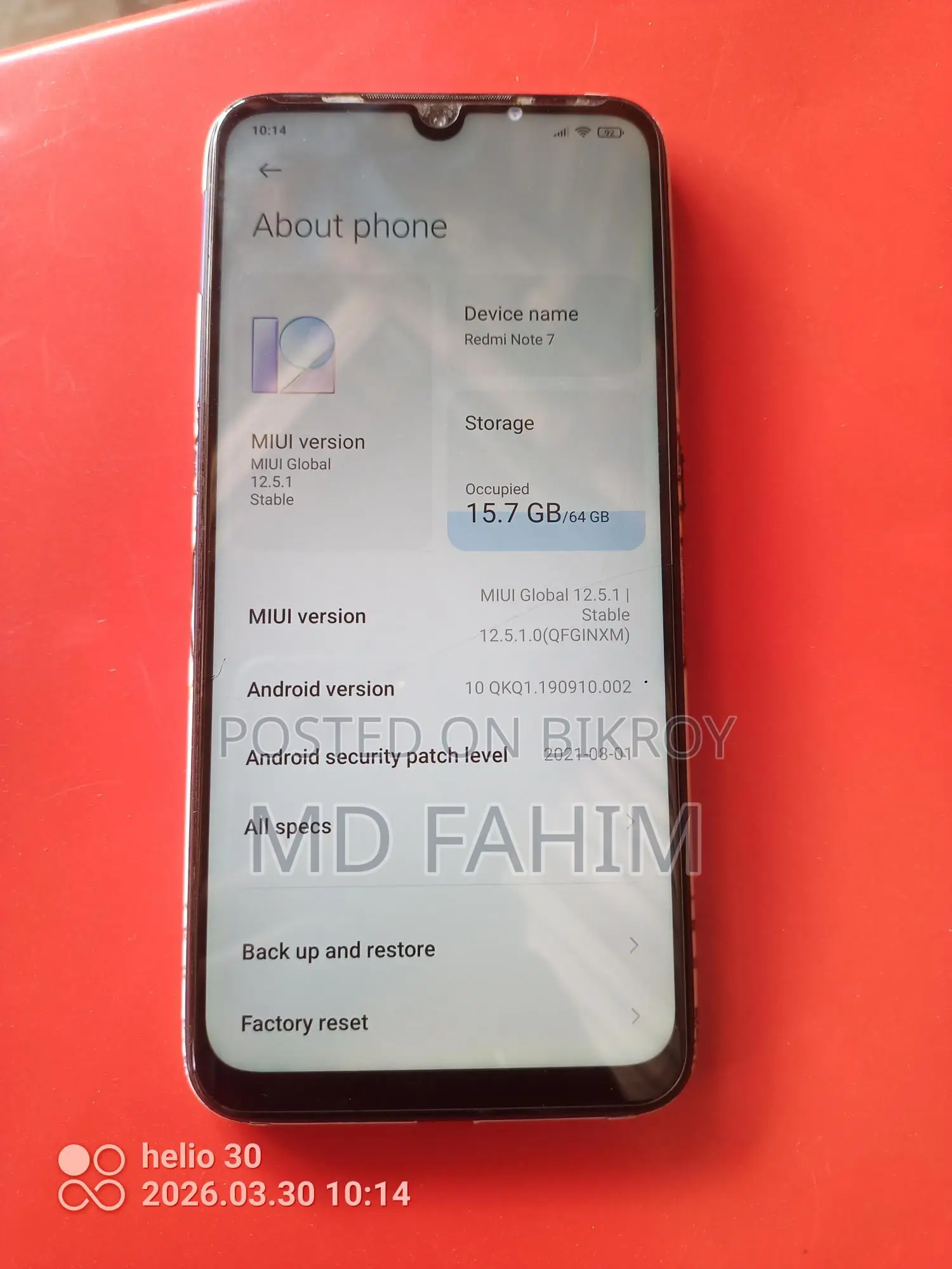Xiaomi Redmi Note 7 4/64 (Used)